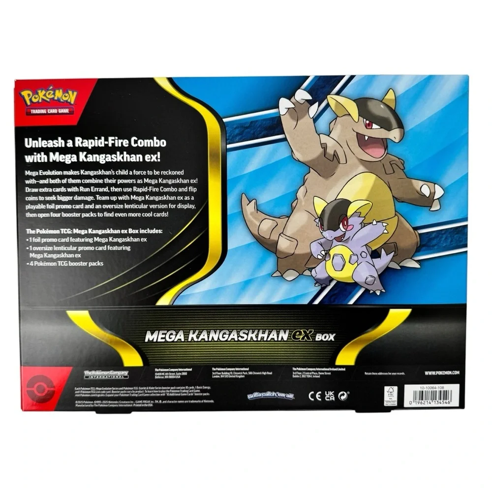 NEW Pokemon TCG Mega Kangaskhan Ex Collection w/Promo + 4 Packs SEALED BOX 5125